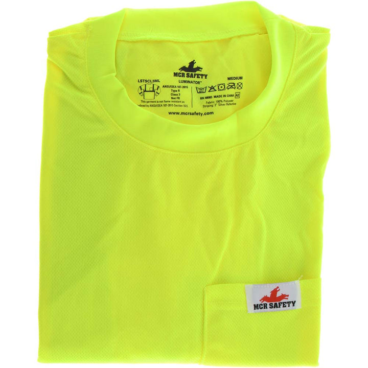 Medium High-Visibility Lime High-Visibility Protective Garment - MCR Safety LSTSCL3MLM