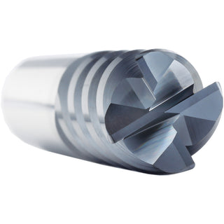 1/2" 4-Flute Solid Carbide Corner Radius End Mill, AlCrN - Supermill 5251695