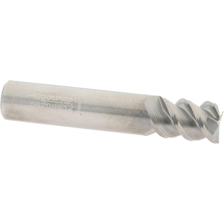 3/8" 3-Flute Solid Carbide Square End Mill - Accupro 2500247
