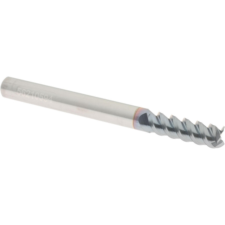 3/16" 3-Flute Solid Carbide Square End Mill, TiCN - Accupro 2500204