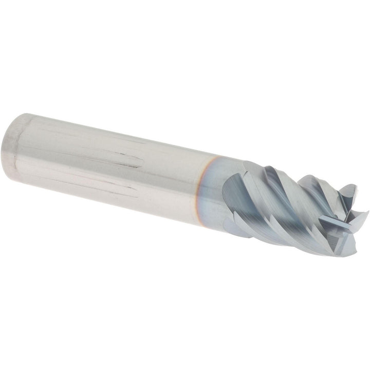 3/8" 5-Flute Solid Carbide Square End Mill, TiCN - Accupro 2500100