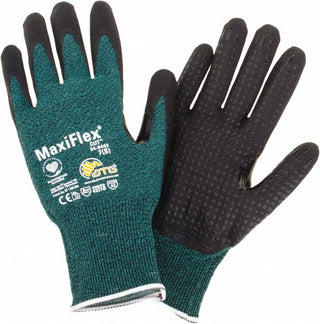 Small Green Engineered Yarn Cut-Resistant Gloves - ATG 34-8443/S