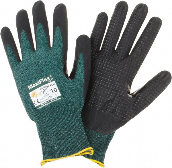 X-Large Green Engineered Yarn Cut-Resistant Gloves - ATG 34-8443/XL