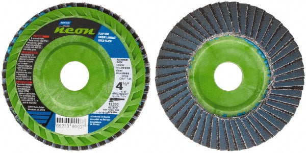 4-1/2" 120-Grit Ceramic Alumina Disc - Norton 66623399007