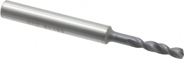 9/64" Solid Carbide Screw Machine Drill Bit, AlTiN, 145° point - SGS 51332