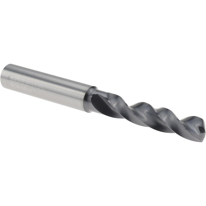 0.3307" Solid Carbide Screw Machine Drill Bit, AlTiN, 145° point - SGS 63182