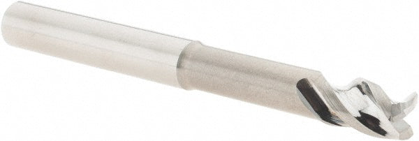 1/4" 3-Flute Solid Carbide Corner Radius End Mill - Iscar 5622909