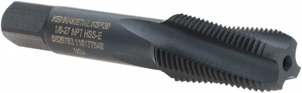 1/8-27 NPT High-Speed Steel Tap, Oxide - Kennametal 5629793