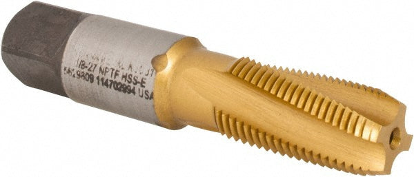1/8-27 NPTF High-Speed Steel Tap, TiN - Kennametal 5629809