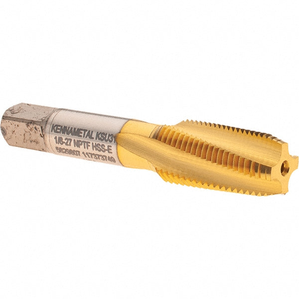 1/8-27 NPTF High-Speed Steel Tap, TiN - Kennametal 5629807