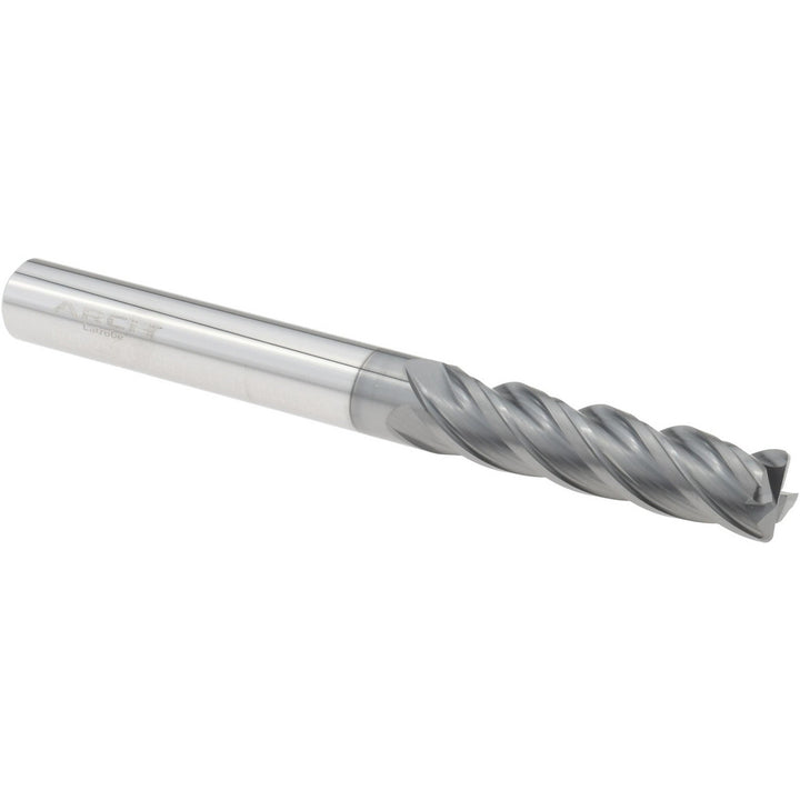1/4" 4-Flute Solid Carbide Corner Radius End Mill, AlCrN - American Tool Service 621-2500-020