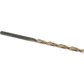 1/8" High Speed Steel Drill Bit, Gold; Oxide, 135° point - Cle-Line C18434