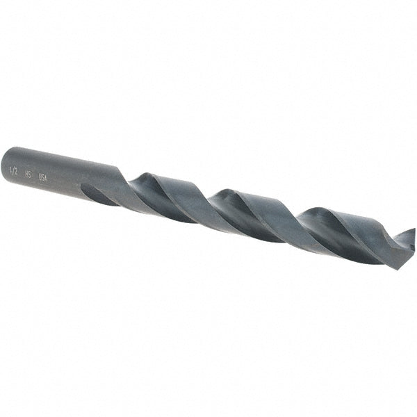 1/2" High Speed Steel Drill Bit, Oxide, 135° point - Cle-Line C23153
