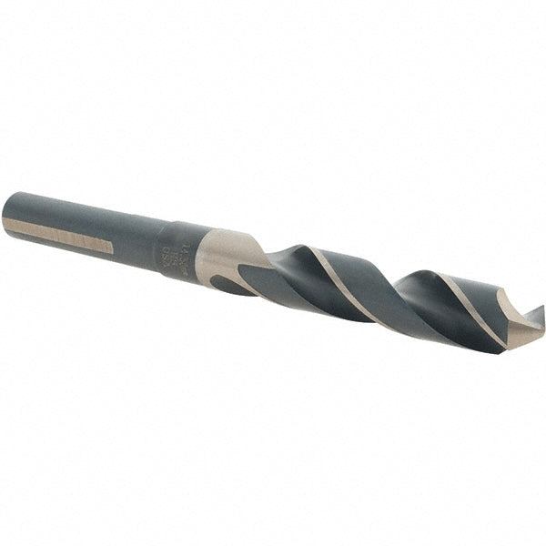 0.5709" High-Speed Steel Reduced Shank Drill Bit, Coated, 118° point - Cle-Line C21173