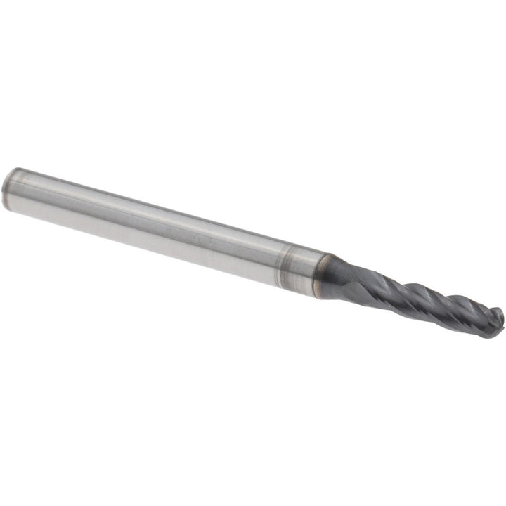 3/32" 4-Flute Solid Carbide Ball End Mill, AlTiN - Melin Tool 55932