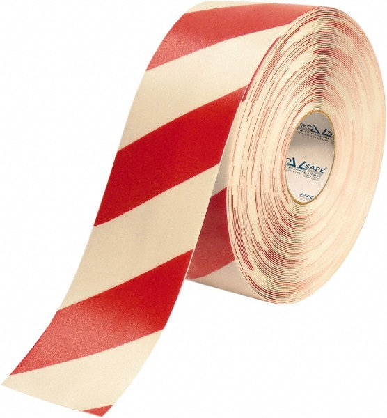 Red; White Safety Tape - PRO-SAFE 30-PRO-4RWCHVRED