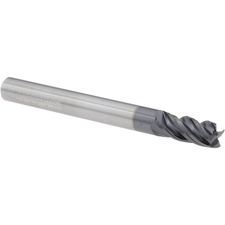 1/4" 4; 4; 4; 4-Flute Solid Carbide Corner Radius & Corner Chamfer End Mill, AlTiN - Kennametal 4047719