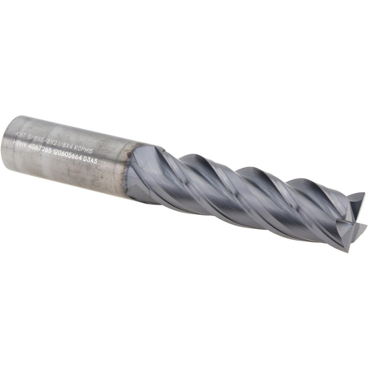 5/8" 4; 4; 4; 4-Flute Solid Carbide Corner Radius & Corner Chamfer End Mill, AlTiN - Kennametal 4067265