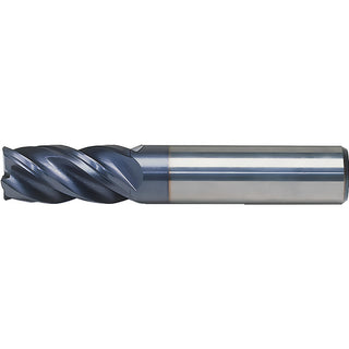 1/2" 4-Flute Solid Carbide Corner Radius End Mill, AlTiN - Kennametal 4071925