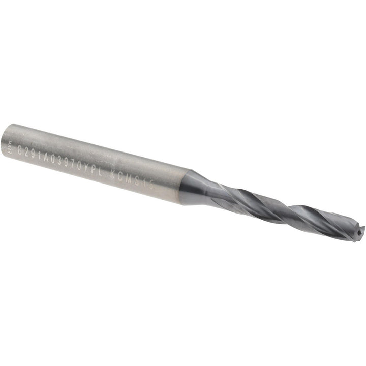 5/32" Solid Carbide Stub Drill Bit, TiAlN, 140° point - Kennametal 3904144