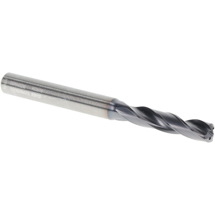 0.2067" Solid Carbide Stub Drill Bit, TiAlN, 140° point - Kennametal 3528127