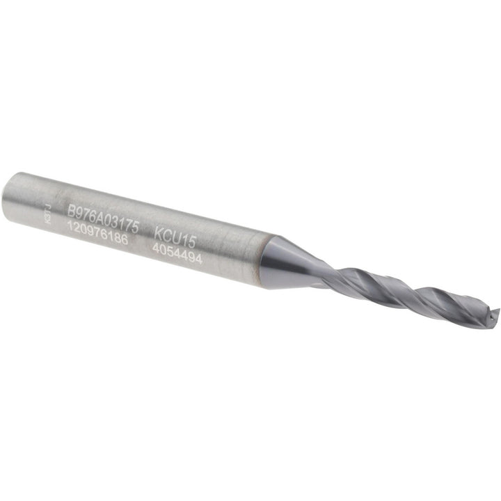 1/8" Solid Carbide Stub Drill Bit, TiAlN, 140° point - Kennametal 4054494