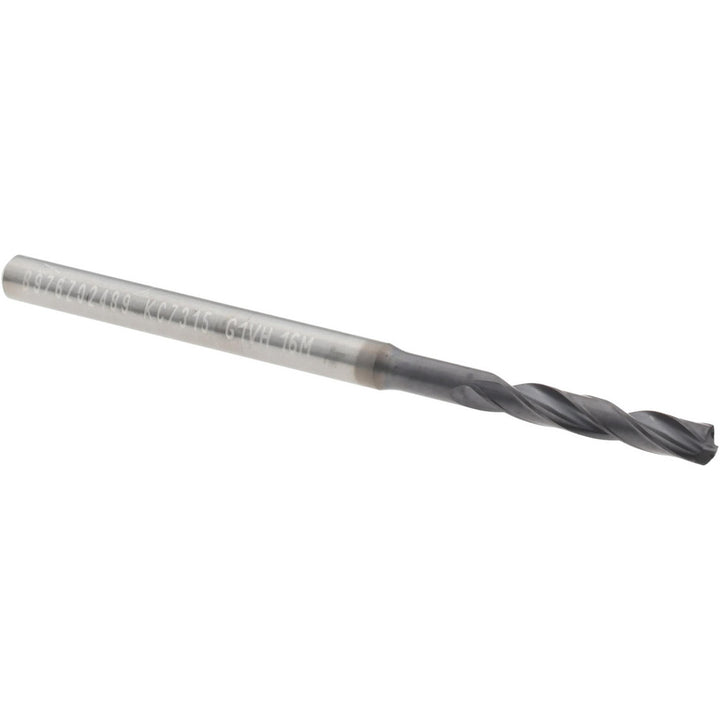#40 Solid Carbide Stub Drill Bit, TiAlN, 140° point - Kennametal 4042541