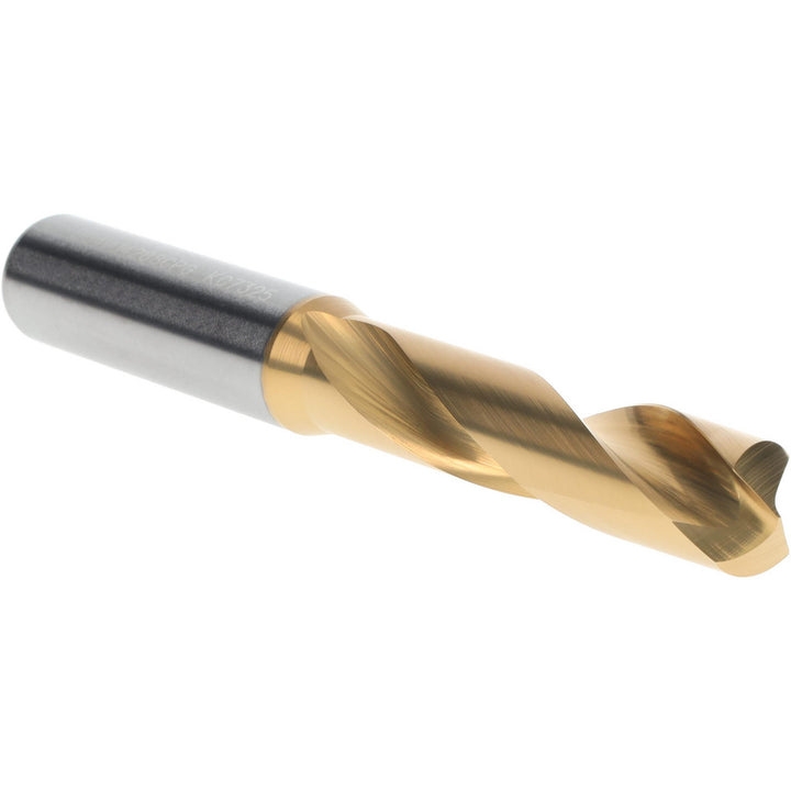 9/16" Solid Carbide Stub Drill Bit, TiN, 140° point - Kennametal 4150337