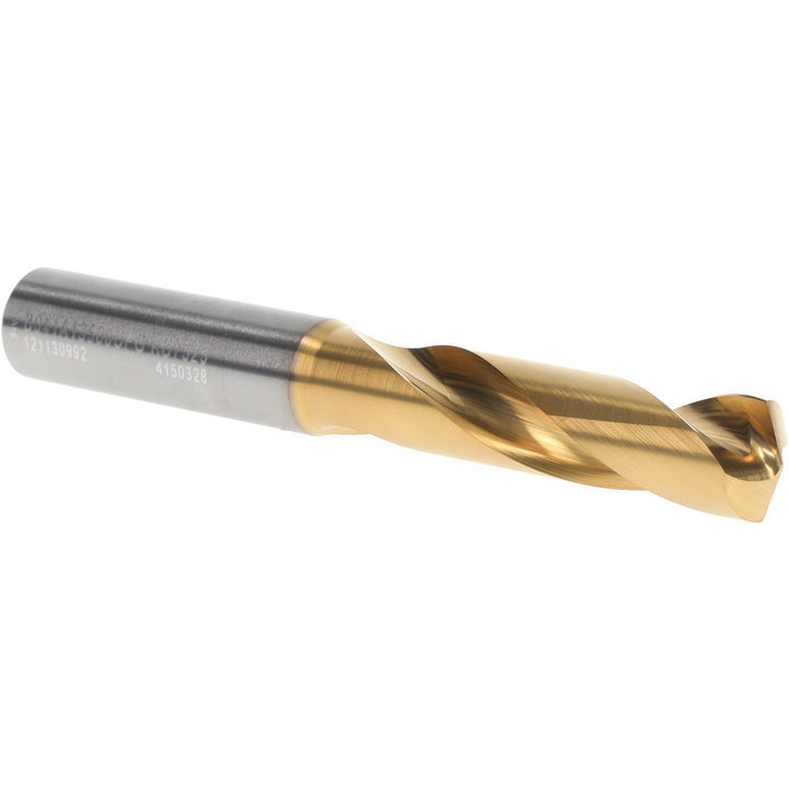 0.5315" Solid Carbide Stub Drill Bit, TiN, 140° point - Kennametal 4150328