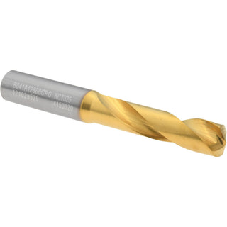 0.5039" Solid Carbide Stub Drill Bit, TiN, 140° point - Kennametal 4150320