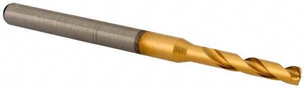 0.1102" Solid Carbide Stub Drill Bit, TiN, 140° point - Kennametal 4151657