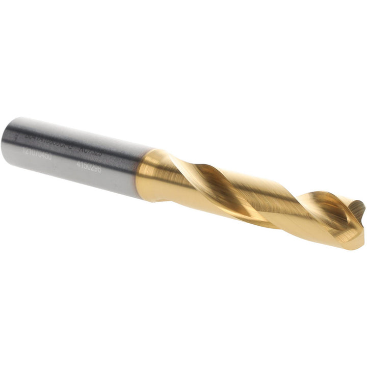 0.4252" Solid Carbide Stub Drill Bit, TiN, 140° point - Kennametal 4150296