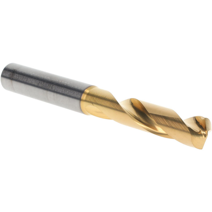 0.3819" Solid Carbide Stub Drill Bit, TiN, 140° point - Kennametal 4150276