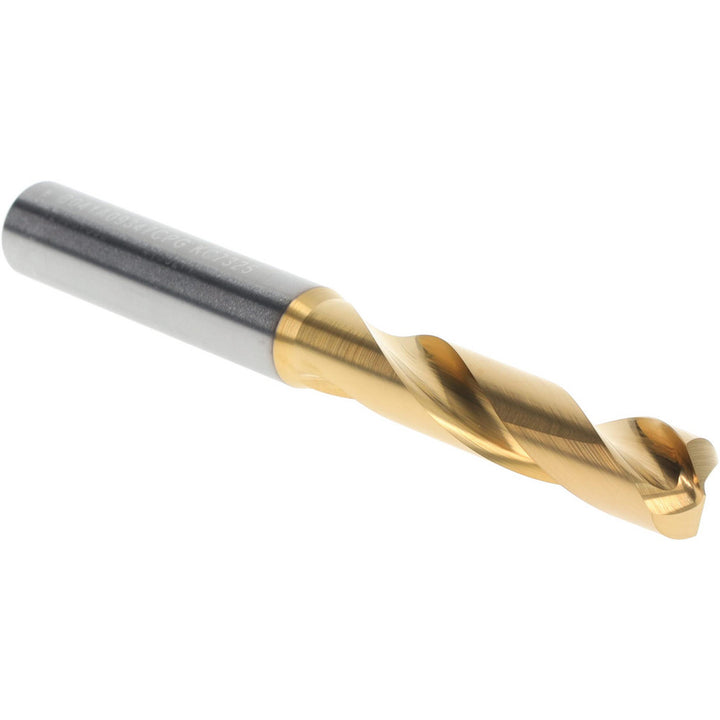 Letter U Solid Carbide Stub Drill Bit, TiN, 140° point - Kennametal 4150271