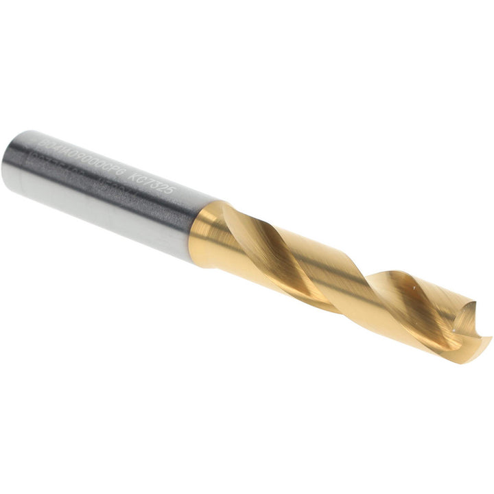 0.3543" Solid Carbide Stub Drill Bit, TiN, 140° point - Kennametal 4150266