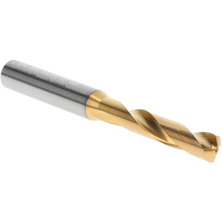 0.3189" Solid Carbide Stub Drill Bit, TiN, 140° point - Kennametal 4150254