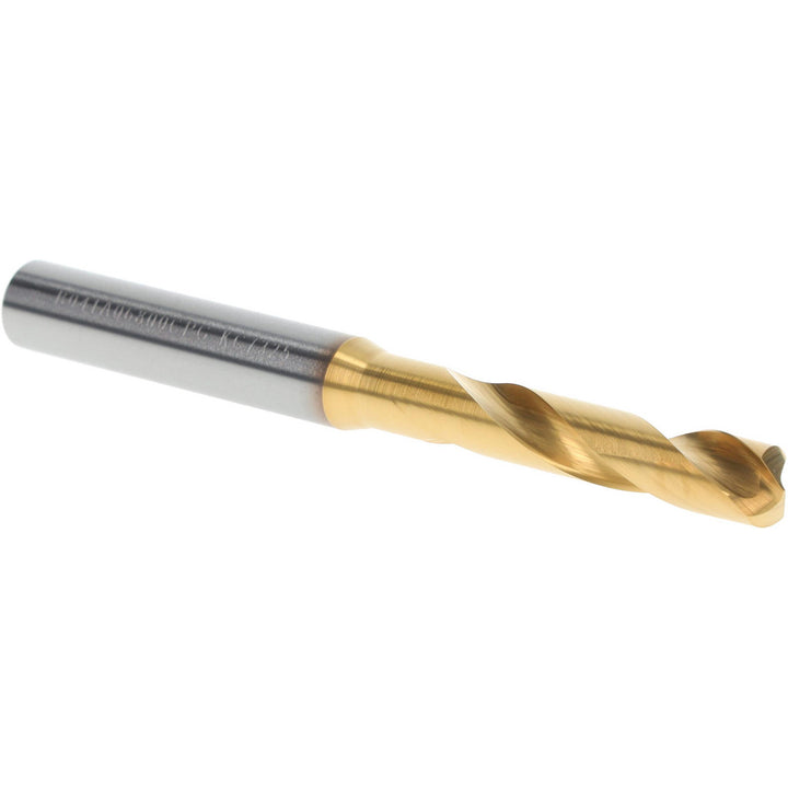 0.2677" Solid Carbide Stub Drill Bit, TiN, 140° point - Kennametal 4150238