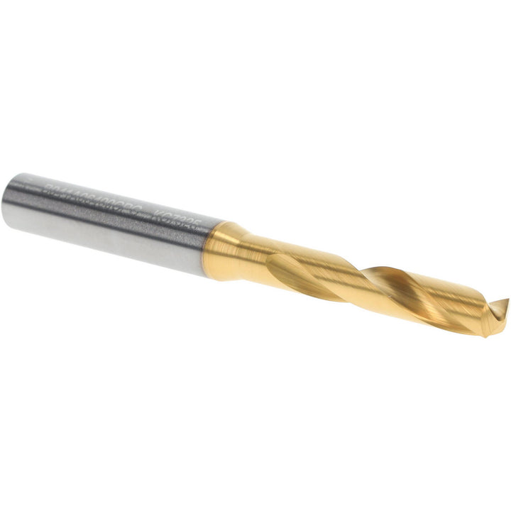 0.2520" Solid Carbide Stub Drill Bit, TiN, 140° point - Kennametal 4150231