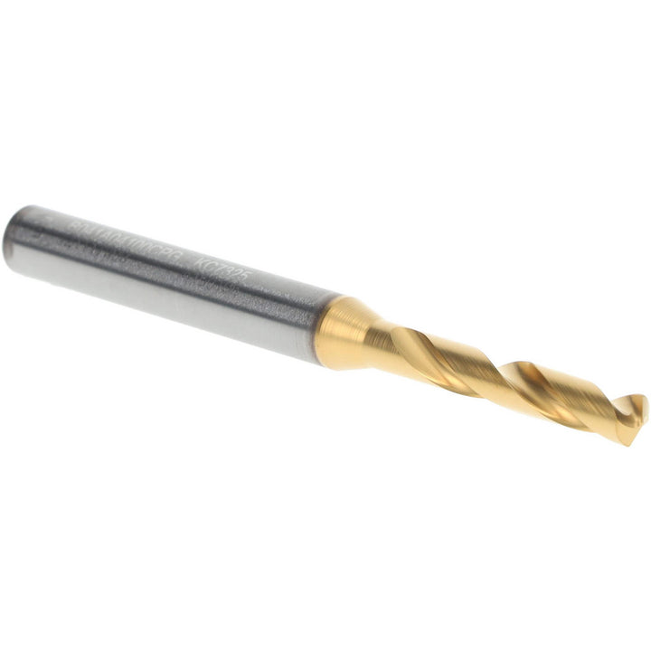 0.1614" Solid Carbide Stub Drill Bit, TiN, 140° point - Kennametal 4150196