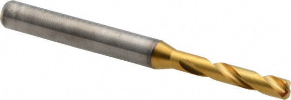 #20 Solid Carbide Stub Drill Bit, TiN, 140° point - Kennametal 4150195
