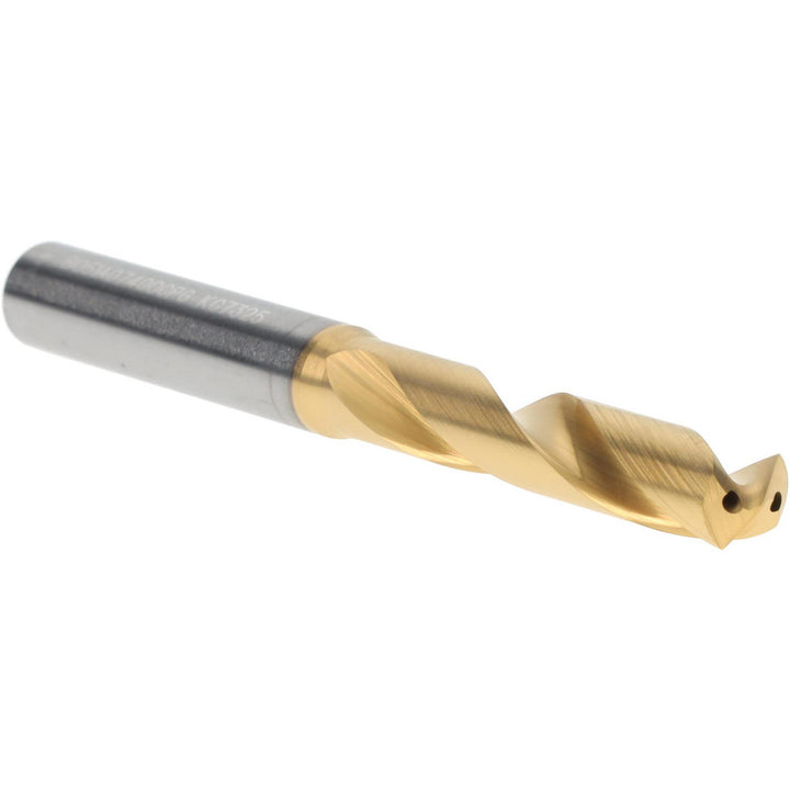 0.2913" Solid Carbide Stub Drill Bit, TiN, 140° point - Kennametal 4151167