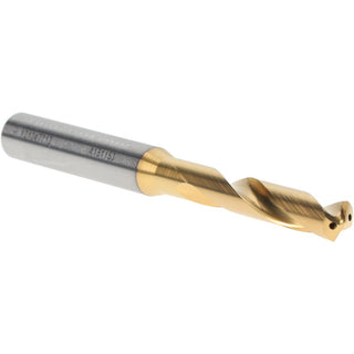 0.2520" Solid Carbide Stub Drill Bit, TiN, 140° point - Kennametal 4151153