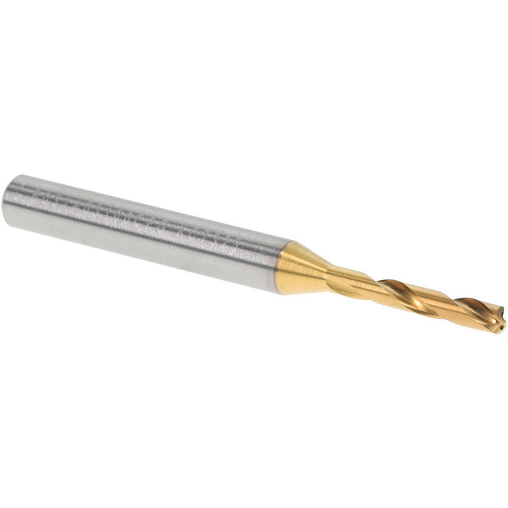 0.1220" Solid Carbide Stub Drill Bit, TiN, 140° point - Kennametal 4151103