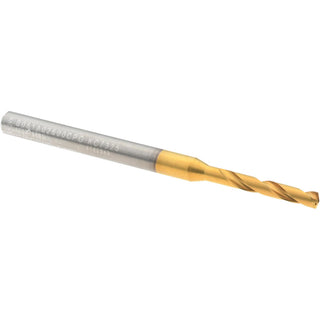 0.1024" Solid Carbide Stub Drill Bit, TiN, 140° point - Kennametal 4148849