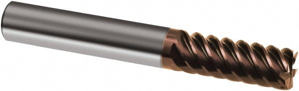 3/8" 6-Flute Solid Carbide Corner Radius & Corner Chamfer End Mill, nano-Si - Guhring 9030840095200