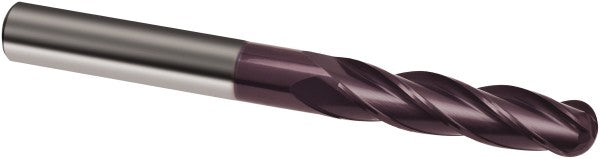 1/2" 4-Flute Solid Carbide Ball End Mill, FIREX - Guhring 9031660127000