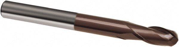 0.2362" 2-Flute Solid Carbide Ball End Mill, TiAlN - Guhring 9038660060000