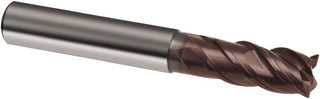 0.3937" 4-Flute Solid Carbide Corner Radius & Corner Chamfer End Mill, TiAlN - Guhring 9038950100000
