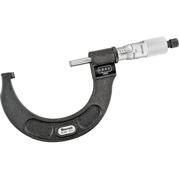 3.0000" Micrometer, 0.000050" accuracy - Starrett 63491