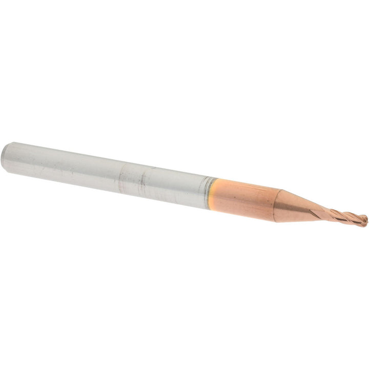 0.0469in" 4-Flute Solid Carbide Corner Radius End Mill, TiCN - Accupro 12176888